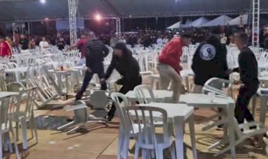 Imagens mostram briga generalizada em Festa da Tainha no Paraná
